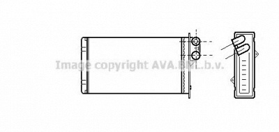 AVA QUALITY COOLING rt6161 -  Теплообменник, отопление салона
